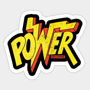 Power Records -- Vintage Defunct Record Label Sticker